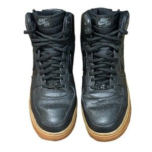 Nike Air Force 1 Black Gum 2016 Size 9‎ EU 40.5 EUC